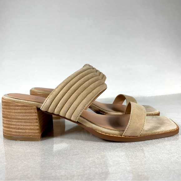 NEW Linea Paolo Women’s Ida Leather Heeled Slide Sandal Size 8M - Picture 14 of 14